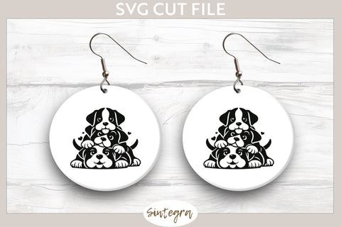 Dogs Pile v3 SVG Cut File SVG Sintegra 