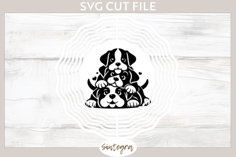 Dogs Pile v3 SVG Cut File SVG Sintegra 