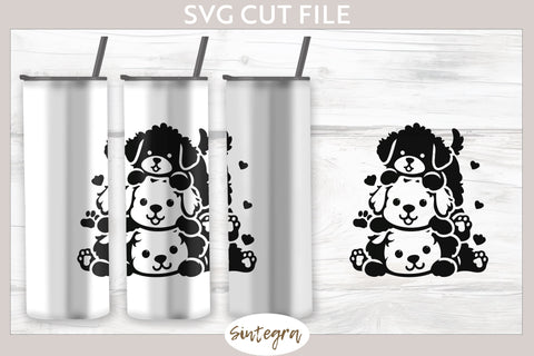 Dogs Pile v4 SVG Cut File SVG Sintegra 