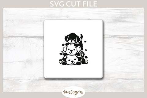 Dogs Pile v4 SVG Cut File SVG Sintegra 