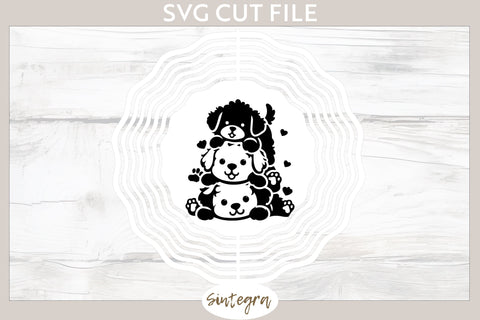 Dogs Pile v4 SVG Cut File SVG Sintegra 