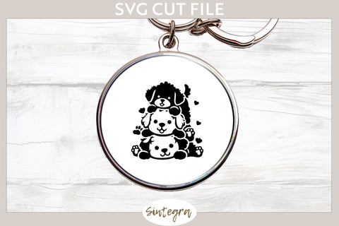 Dogs Pile v4 SVG Cut File SVG Sintegra 