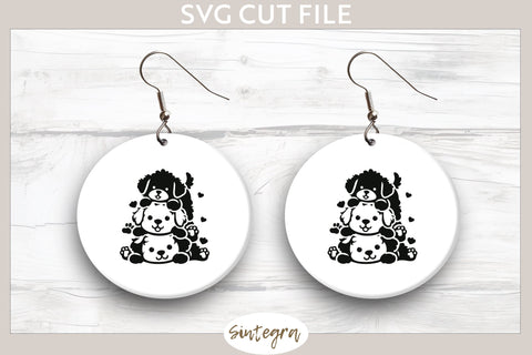 Dogs Pile v4 SVG Cut File SVG Sintegra 