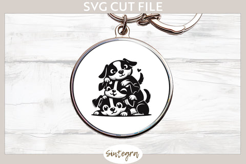 Dogs Pile v5 SVG Cut File SVG Sintegra 