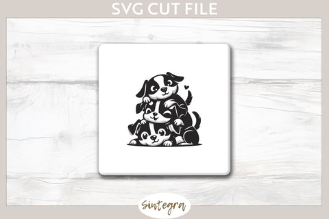 Dogs Pile v5 SVG Cut File SVG Sintegra 