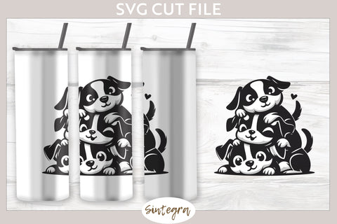 Dogs Pile v5 SVG Cut File SVG Sintegra 
