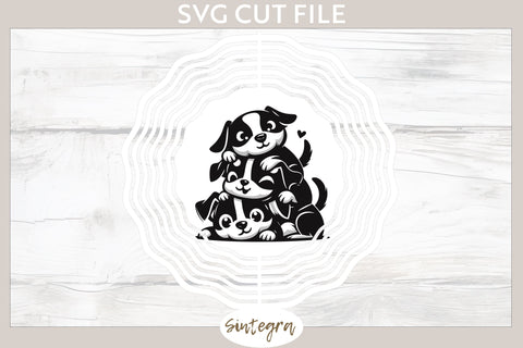 Dogs Pile v5 SVG Cut File SVG Sintegra 