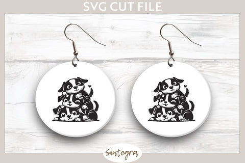 Dogs Pile v5 SVG Cut File SVG Sintegra 