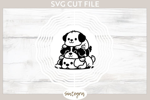 Dogs Pile v6 SVG Cut File SVG Sintegra 