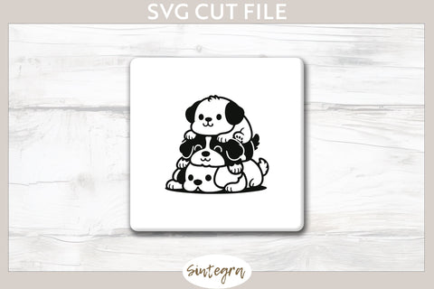 Dogs Pile v6 SVG Cut File SVG Sintegra 