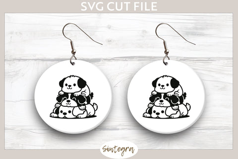 Dogs Pile v6 SVG Cut File SVG Sintegra 