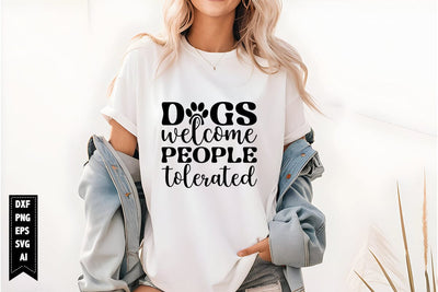 Dogs Welcome People Tolerated Svg, Dog Lover Svg SVG shah alam 
