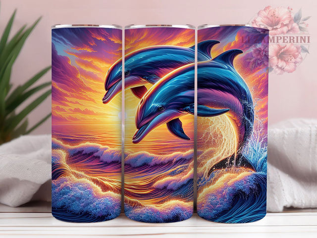 Dolphin Ocean Marine Life Tumbler Wrap, Ocean Tumbler Design, Marine Life Tumbler, 20oz Tumbler Sublimation, Sea Life Tumbler, Digital Tumbler Wrap, Beach Aesthetic Tumbler Sublimation Li Zamperini 