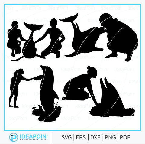 Dolphin silhouette, Dolphin svg, girls loves dolphins, Dolphin Clipart, dolphin vector, Dolphin bundle, girls dolphin, Black dolphin svg, Animal Lover Svg SVG Dinvect 