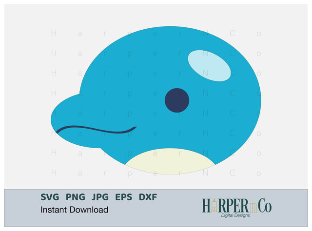 Dolphin SVG PNG Cut EPS File SVG HarperNCo 