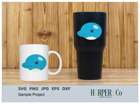 Dolphin SVG PNG Cut EPS File SVG HarperNCo 