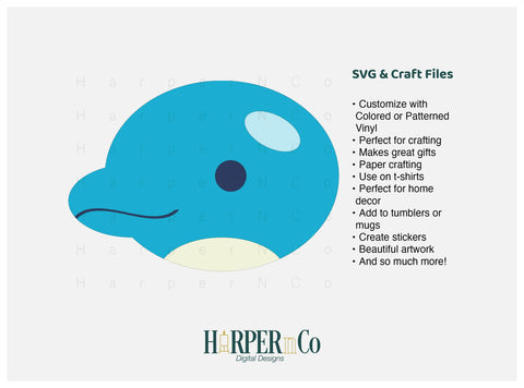 Dolphin SVG PNG Cut EPS File SVG HarperNCo 