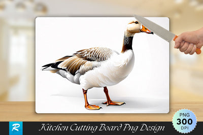 Domestic Goose with White Cutting Board Sublimation Regulrcrative 