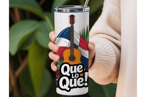 Dominican Fiesta 20oz Tumbler Wrap Sublimation DesignSVG 
