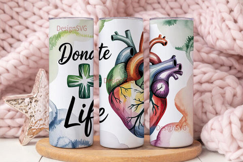 Donate Life 20oz Tumbler Design Sublimation DesignSVG 