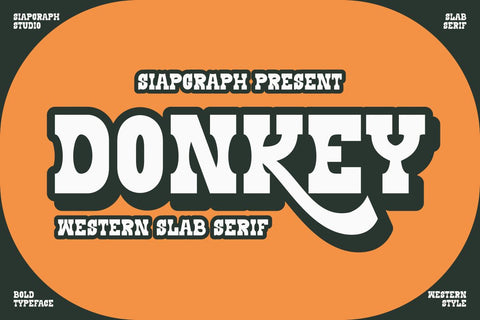Donkey - Western Slab Serif Font Masyafi Studio 