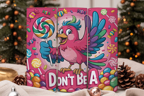 Don't Be A Chicken 20oz Tumbler Sublimation DesignSVG 