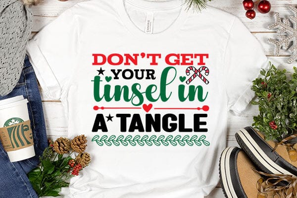 dont get your tinsel in a tangle SVG Angelina750 