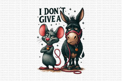 Don’t Give a Funny Donkey PNG SVG BillahCrafts 