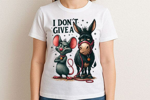 Don’t Give a Funny Donkey PNG SVG BillahCrafts 