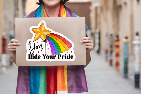 Don't hide your Sticker Design Sublimation Regulrcrative 