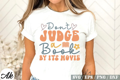 Don't Judge a Book by Its Movie Retro Design SVG akazaddesign 