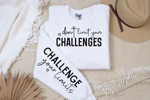 Don't limit your challenges Sleeve SVG Design, Mother's Day Sleeve SVG SVG Regulrcrative 