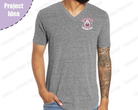 Don't Make Me Poison You Potion Bottle SVG, PNG, Clipart for Sublimation, Cricut and Silhouette, Kawaii Pink SVG Lavender Paper Cut 