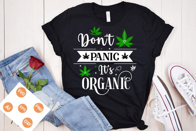 Don't Panic It’s Organic SVG Design, Weed SVG Design, Marijuana SVG Design, SVGs,Quotes and Sayings,Food & Drink,On Sale, Print & Cut SVG DesignPlante 503 
