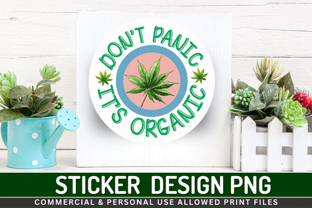 Dont panic its Sticker Design Sublimation Regulrcrative 