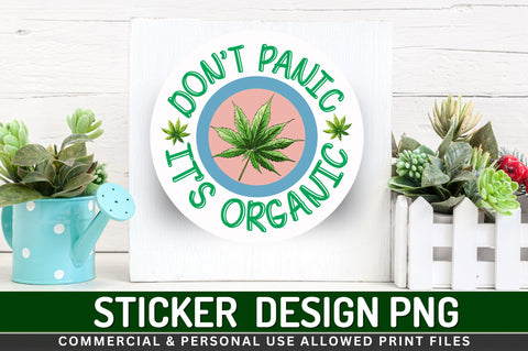 Dont panic its Sticker Design Sublimation Regulrcrative 
