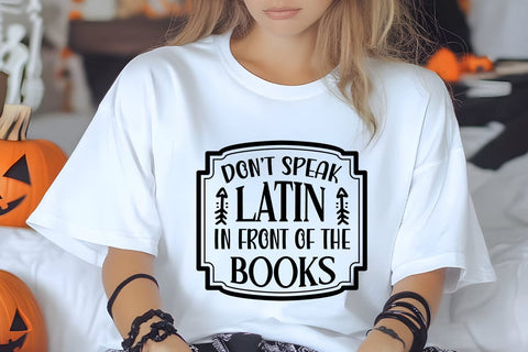 Dont speak latin in front of the books SVG Angelina750 