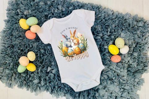 Don't Worry Be Hoppy, Easter Sublimation Sublimation CraftLabSVG 