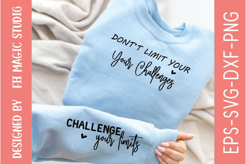 Dont’t Limit Your Challenges, Sleeve SVG Bundle, Sleeve svg, SVG Quotes SVG farhad farhad 