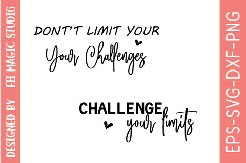 Dont’t Limit Your Challenges, Sleeve SVG Bundle, Sleeve svg, SVG Quotes SVG farhad farhad 
