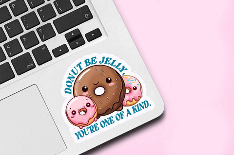 Donut be jelly Sticker Design Sublimation Regulrcrative 
