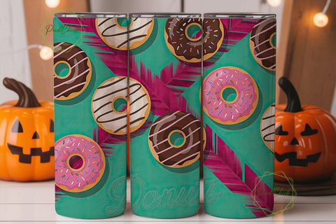 Donut Delight 20oz Tumbler Wrap Sublimation PixelChick 