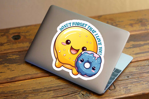 Donut forget Sticker Design Sublimation Regulrcrative 