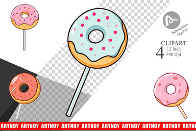 Donut Stick Clipart Sublimation artnoy 