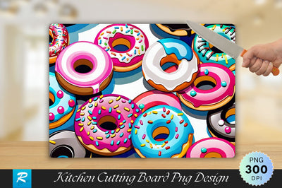 Donuts Cutting Board Sublimation Regulrcrative 