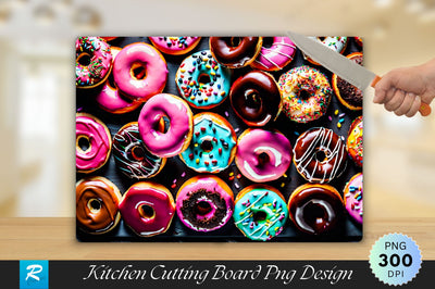Donuts Cutting Board Sublimation Regulrcrative 