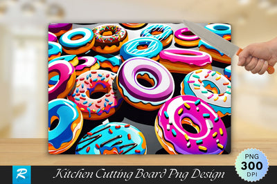 Donuts Cutting Board Sublimation Regulrcrative 