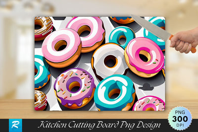 Donuts Cutting Board Sublimation Regulrcrative 