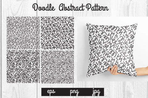 Doodle abstract pattern, texture graphic background SVG dadan_pm 