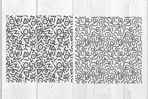 Doodle abstract pattern, texture graphic background SVG dadan_pm 